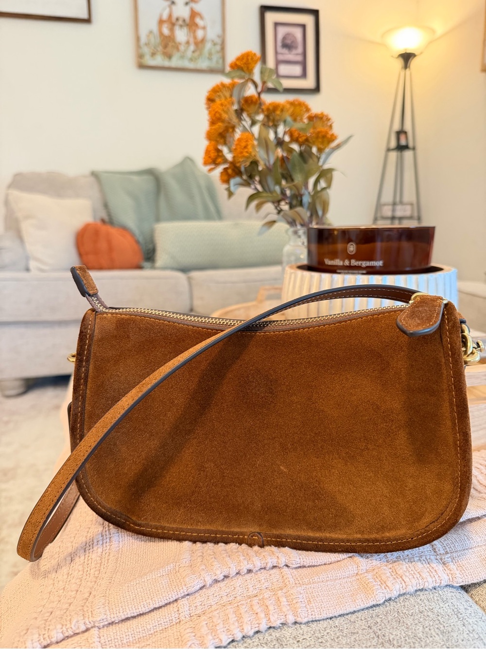 Coach Waverly bag - warm brown suede - loved for one month! - Picture 4 of 12